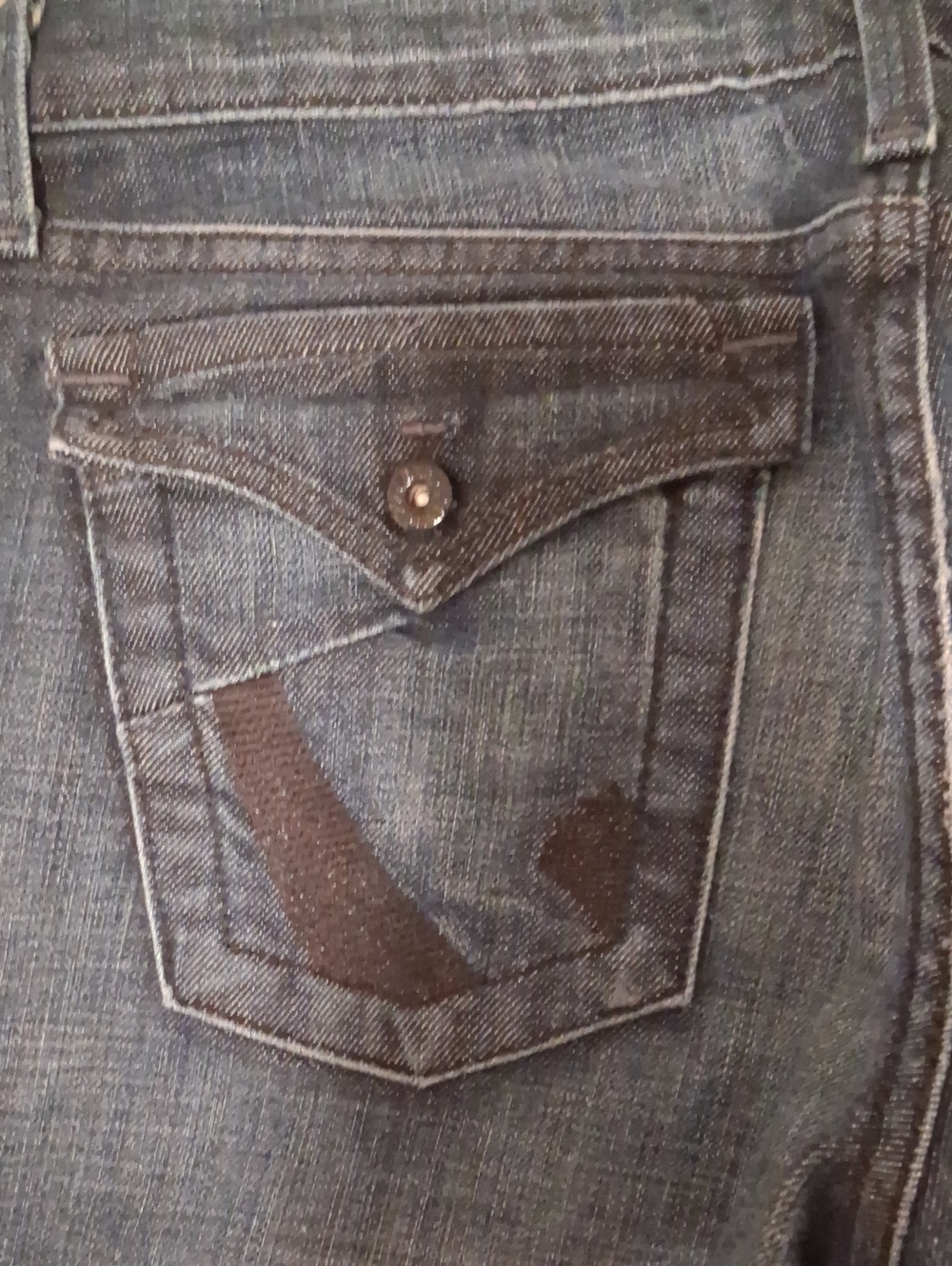 Dry Aged Denim Women's Dark Blue Straight-Leg Jeans - Picture 5 of 5